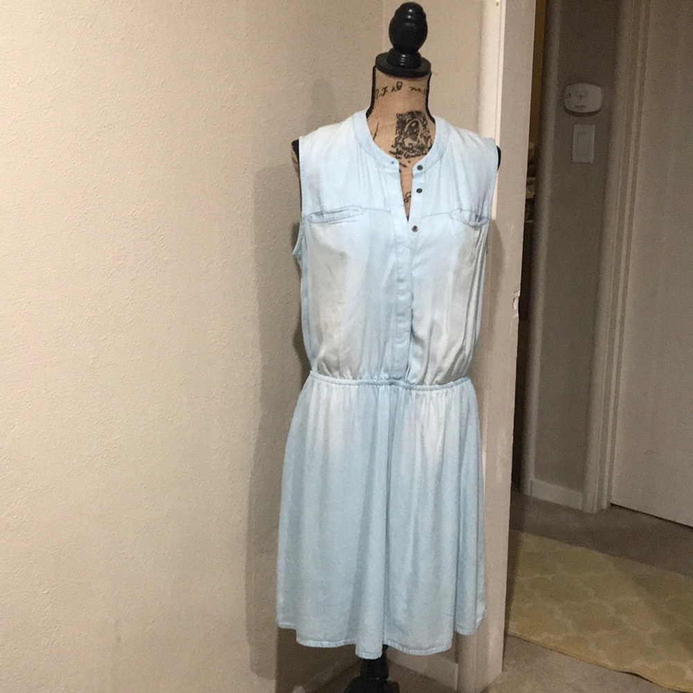 White Washed Denim Dress NWOT